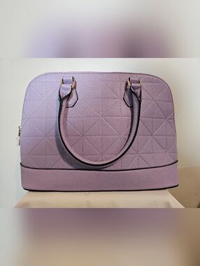 ALDO Elegant Quilted Lavender Tote Bag